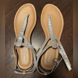 Strappy silver BCBG‎ sandals
